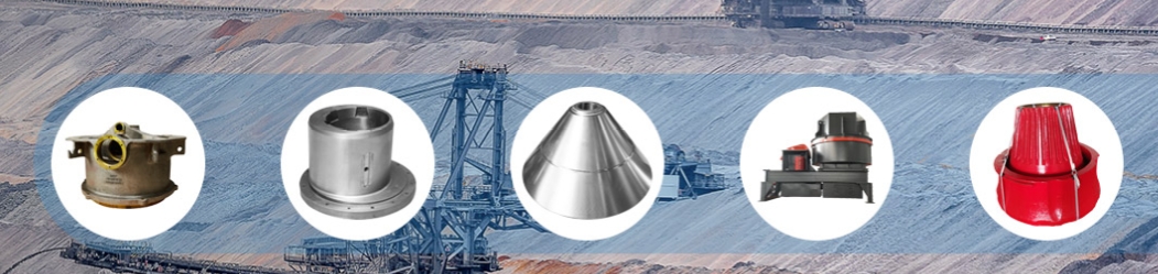 What are the parts of a cone crusher?